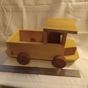 Handmade toy wooden truck